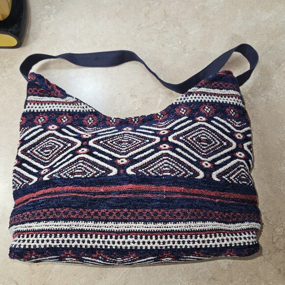 Boho Tapestry Hobo Bag Southwestern Aztec Navajo Purse Woven Tribal - Picture 1 of 6